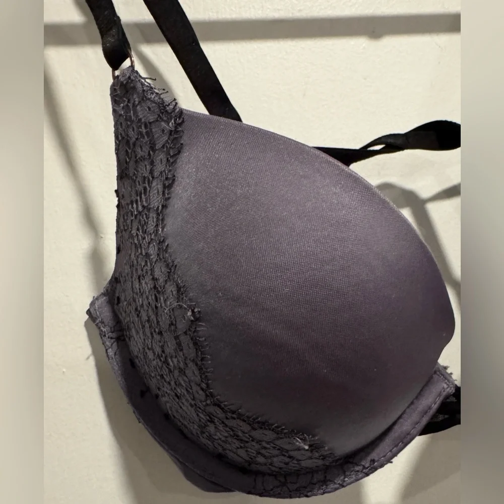 Victoria's Secret Very Sexy Push up strappy front closure bra mauve romantic 32C - Picture 1 of 4
